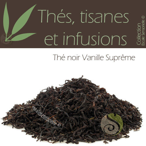 Thé noir vanille suprème 100g -Thé infusion tisane - Photo 1/1