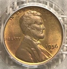 1956-D Lincoln Wheat Cent, PCGS MS66 RB