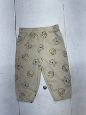 Disney Baby Beige Waffle Knit Pooh Bear Pajama Bottoms Baby Boys Size 18 Months