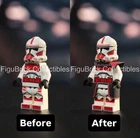 for LEGO Star Wars Shock Trooper/Coruscant Guard Cloth Upgrade Kit Kama+Pauldron