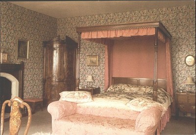 Vintage Knightshayes Court Schlafzimmer Postkarte J. Arthur Dixon National Trust