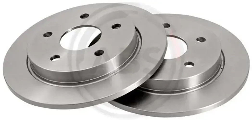2x Brake disc solid 15802 A.B.S. for FORD GRANADA Mk III  GRANADA Mk III  Saloon