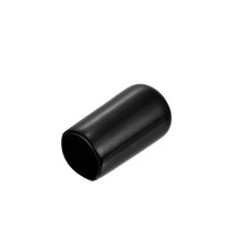 25pcs Rubber End Caps 3/8" 10mm ID Vinyl Round End Cap Cover Black