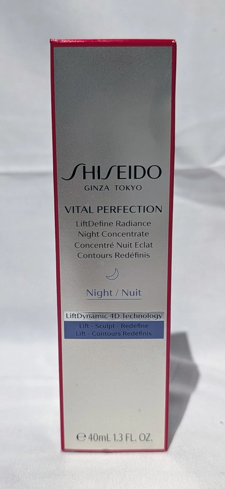 Shiseido Vital Perfection LiftDefine Radiance Night Concentrate 1.3oz/40ml - NEW