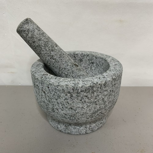 Heavy Duty Granite Mortar and Pestle Set (5” Diameter)