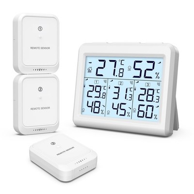 ORIA Indoor Outdoor Thermometer, Digital Hygrometer Thermometer, Wireless Temper