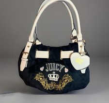 Borsa Juicy Couture Retro Daydream Chic Velluto Nero Y2K Esaurita