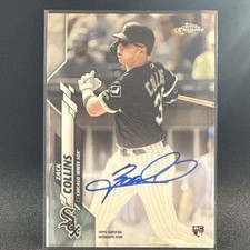 Topps 2020 Chrome Zack Collins Rookie Autograph #RA-ZC Chicago White Sox Card. rookie card picture