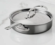 Hestan NanoBond® Titanium Stainless-Steel Covered Sauté Pan 3.5qt