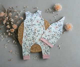 Handmade Strampler Mütze 56 Mädchen Rebornpuppe