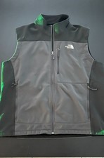 The North Face Apex Bionic Vest Men's XL Gray Black Softshell Full Zip