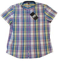 HELLY HANSEN Mens Purple Check Marstrand Short Sleeve Shirt XL BNWT