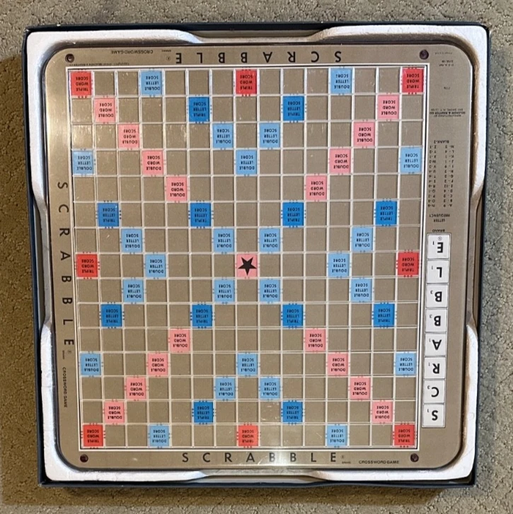 Selchow & Righter Scrabble Deluxe Edition w/ Turntable Base Board Game NO TILES - Image 2 of 4