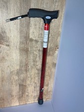 Equate Comfort Grip Walking Cane, Height Adjustable Cane with Wrist Strap, Black