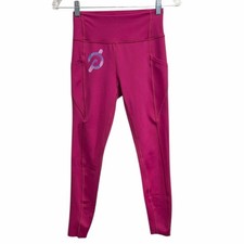 Peloton Move Mission Tulip Hem Leggings Hot Pink Size S 25" Pockets