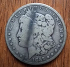 1887 O Morgan Silver Dollar Coin ~ New Orleans Mint ~ Better Date ~ 90% Silver
