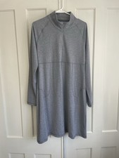 Soybu Heather Gray Long Sleeve Dress Large Athletic tunic
