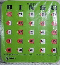 Regal Games Easy Read Large Print Fingertip Bingo Cards New sealed, 25 cards