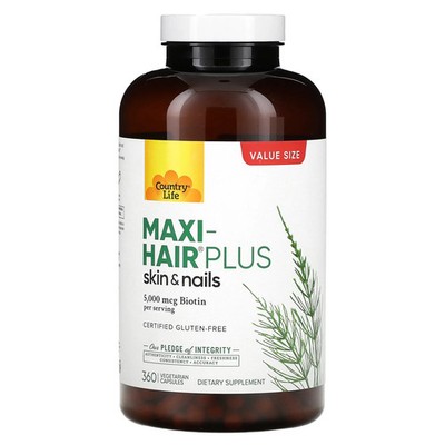 Maxi-Hair Plus, 360 Vegetarian Capsules