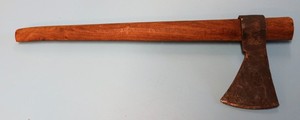 Vintage Hand Forged Tomahawk with Wooden Handle