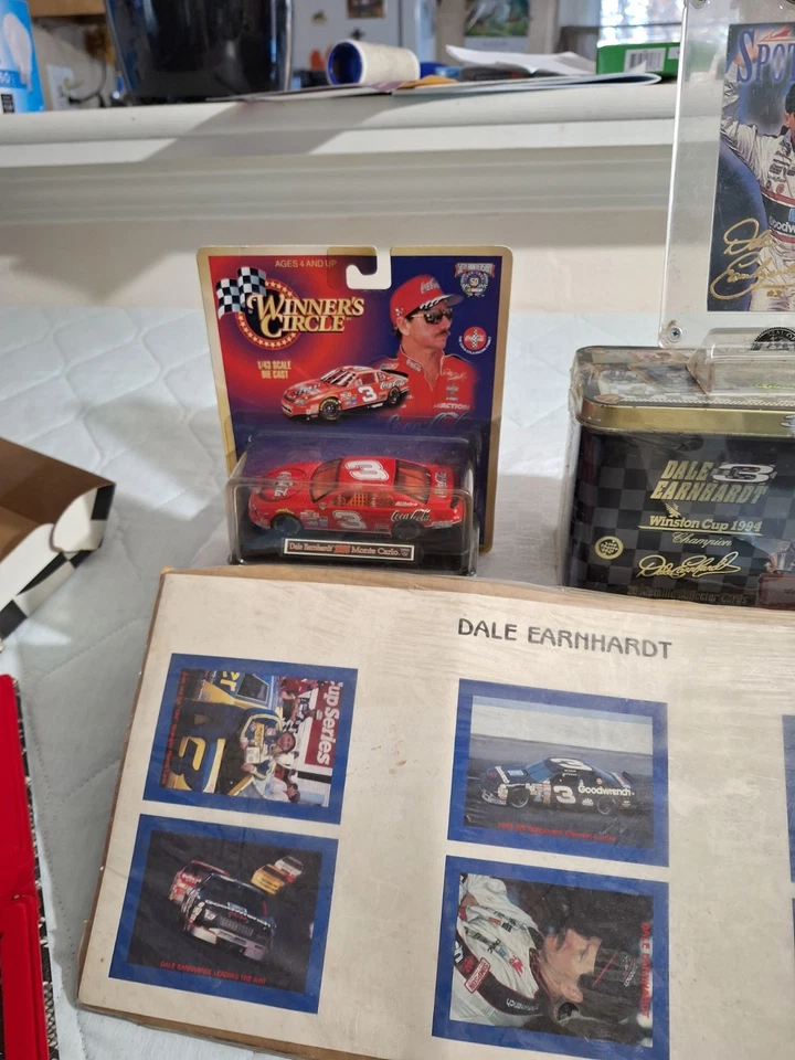 HUGE Dale Earnhardt Lot Vintage One Die Cast Car, & Postcards Pictures Lot of 15 - Image 3 of 4