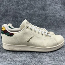 Adidas Originals Stan Smith Earth Day Shoes H06190 Size 8.5 Chalk White Canvas