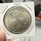 1923 Peace Silver Dollar $1 Coin (United States) - XF/AU