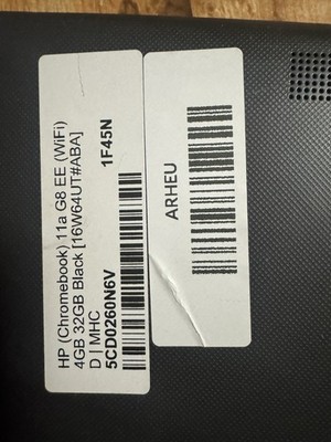 HP Chromebook 11a G8 EE 11a Intel Celeron 4GB 32GB eMMC Wi-Fi Webcam