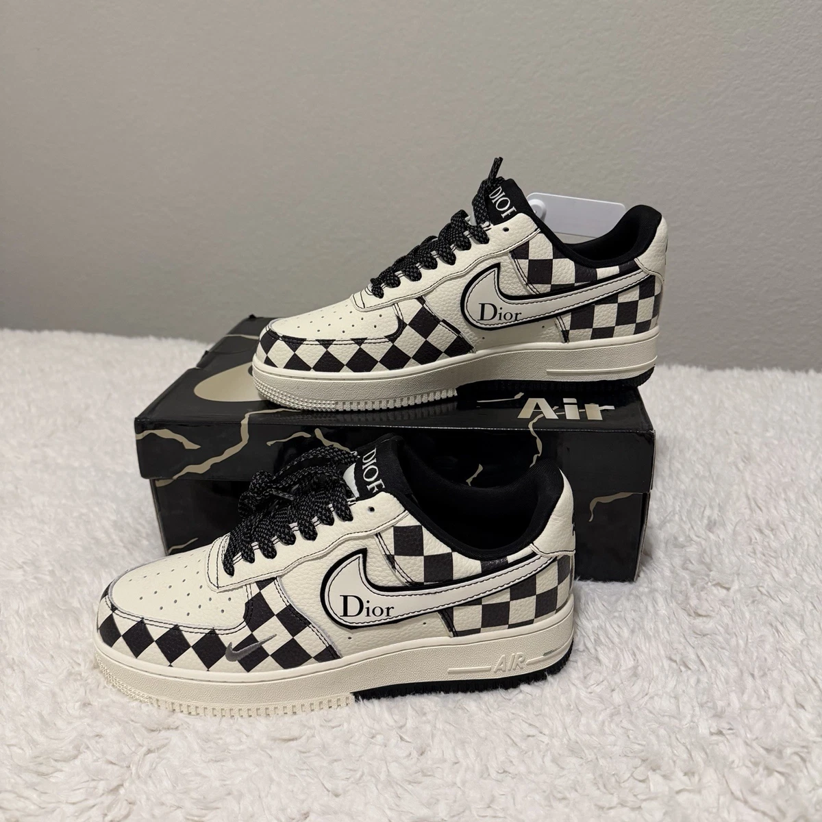 Nike Air Force 1 Black Checkered for Sale | Authenticity  display picture 2