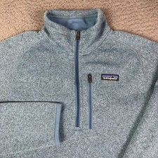 Patagonia Better Sweater Mens S Pigeon Blue Fleece 1/4 Zip Pullover Hiking 25523