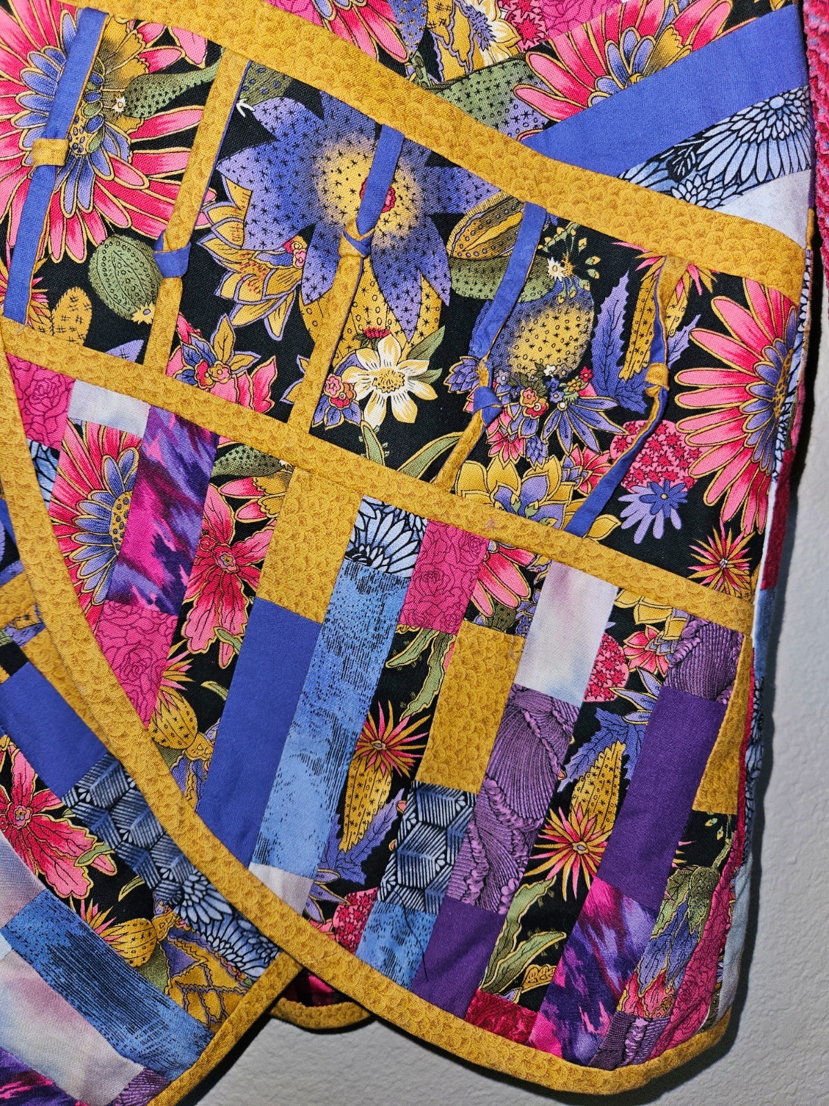 Handmade Patchwork Quilt Jacket Small Medium Kant… - image 6