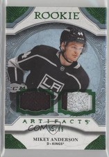 2020-21 Upper Deck Artifacts Rookies Material Emerald 95/99 Mikey Anderson 18f3