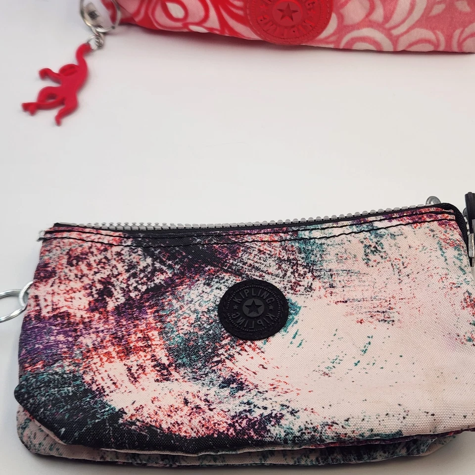 Kipling Lot of 2 Nylon Pen Makeup Pouch Bags Freedom PT & AC3439 Monkey - Image 2 of 4