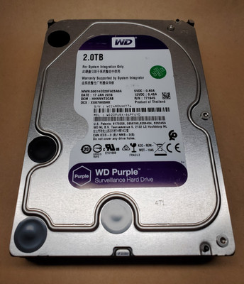 2TB Western Digital Purple Surveillance WD20PURX-64PFUY0 SATA 3.5'' HD | Tested