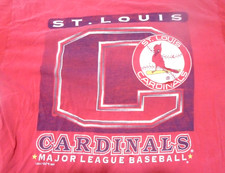 St. Louis Cardinals Baseball Vintage 97 Red Distressed T-Shirt Size XL