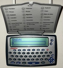 Franklin TG-450 12 Language Translator -No Case - New Batteries included - WORKS