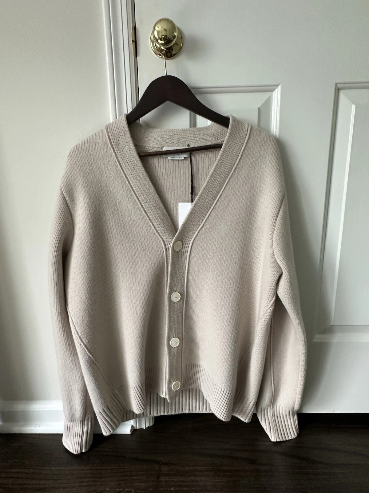 Lanvin — NWT Lanvin Men’s Cashmere Button Cardigan Beige Size Small