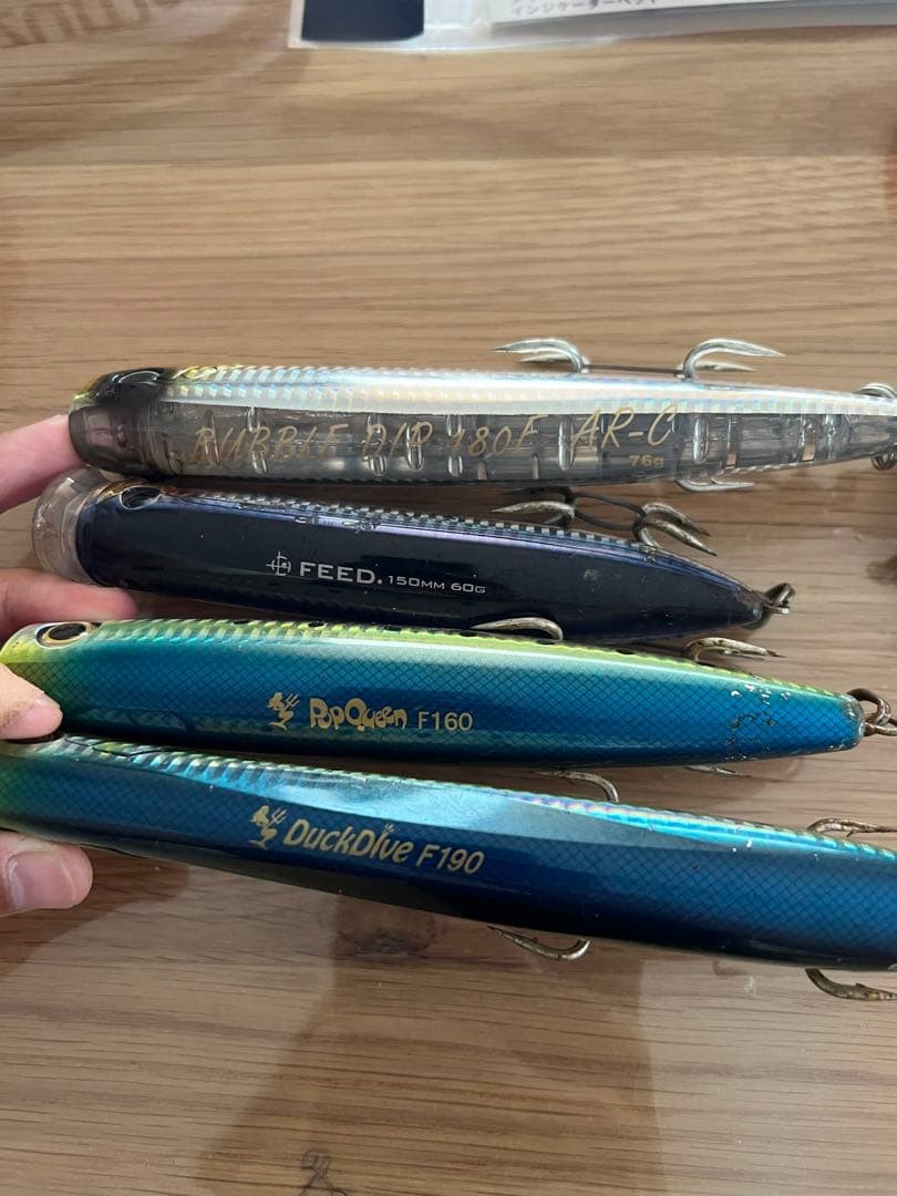 Retired blue fish plugs - Image 2