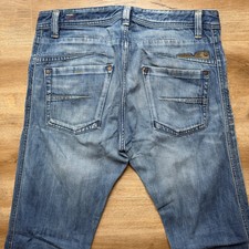 Jean Diesel Darron Slim Conique Pour Homme - Taille W33 L32 - Bleu Délavé - Occasion Très Bon état