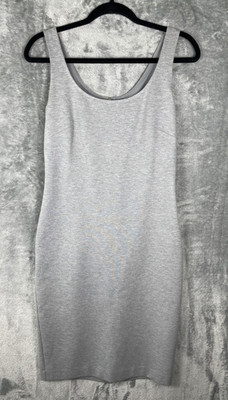 Max Mara Sheath Dress Size 42 US 8 Gray Neutral Minimalist Chic Old Money Career
