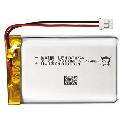 EEMB Lithium Polymer Akku 3,7V 2000mAh 103454RP Lipo Rechargeable Battery...
