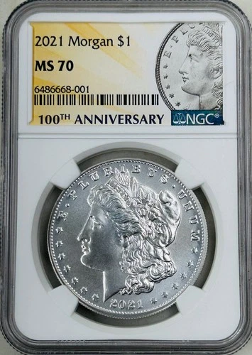 2021 P Morgan Silver Dollar NGC MS70