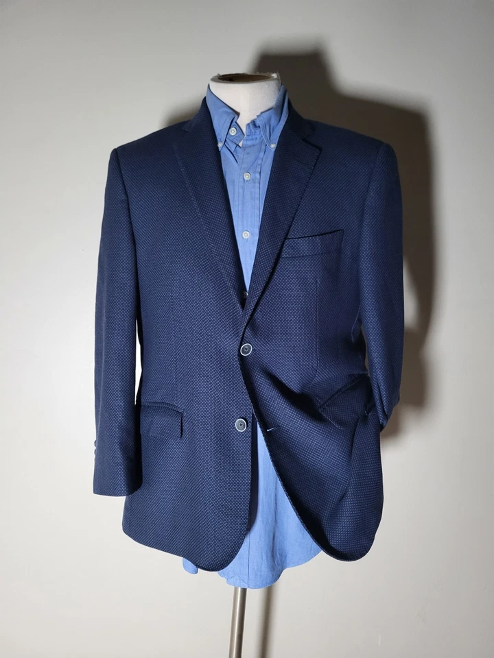 Chaqueta Blazer Abrigo Deportivo Lana Monograma Diamante 40R 40S Tela Zegna Actual Foto 2 de 4