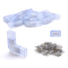 DELight 2 Pin Connectors Accessories L Shape w/ Pin 8x18mm RGB Neon Rope Light