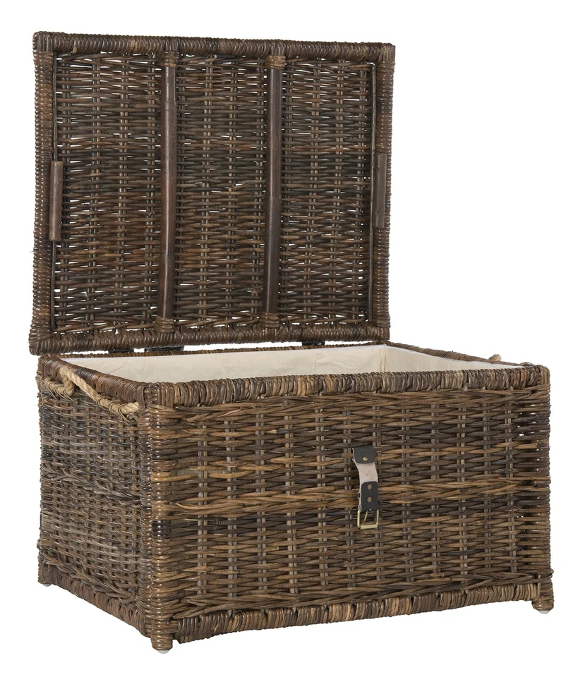 HPM9001B Caden 30" Wicker Storage Trunk, Collapsible for flat storage, Rattan... - Image 4 of 4