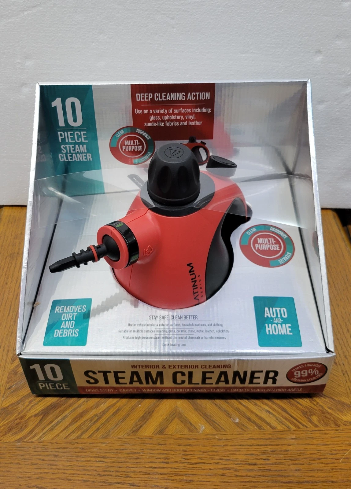 10 Pcs Platinum Deep Cleaning Pressurized Handheld Steamer Tool