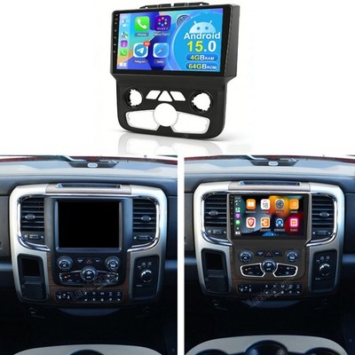 For Dodge Ram 1500 2500 3500 Auto A/C 2013-2019 Android Carplay Car Radio 4+64GB
