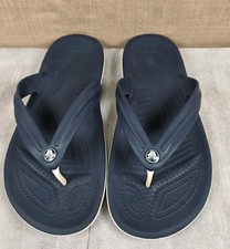Crocs Crocband Mens 9 Womens 11 Blue Beach Pool Outdoor Flip Flops Thong Sandals
