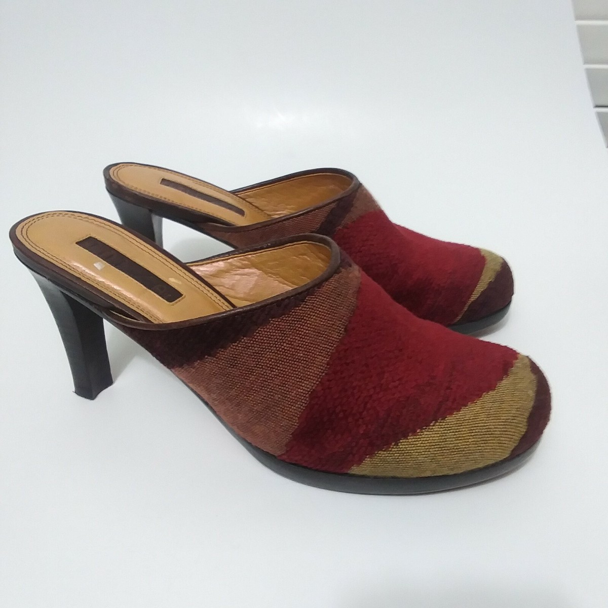 Unisa Mules Womens US B Multi Color Tapestry Carole Boho Slip On Heels