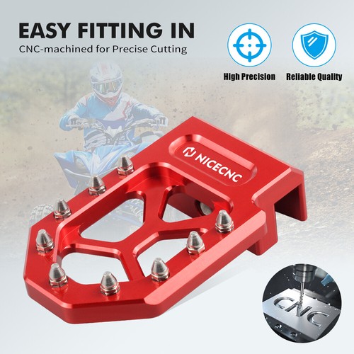Punta de placa de paso de pedal de freno para Yamaha YFZ450R / RSE edición especial 2009-2023 - Imagen 4 de 8